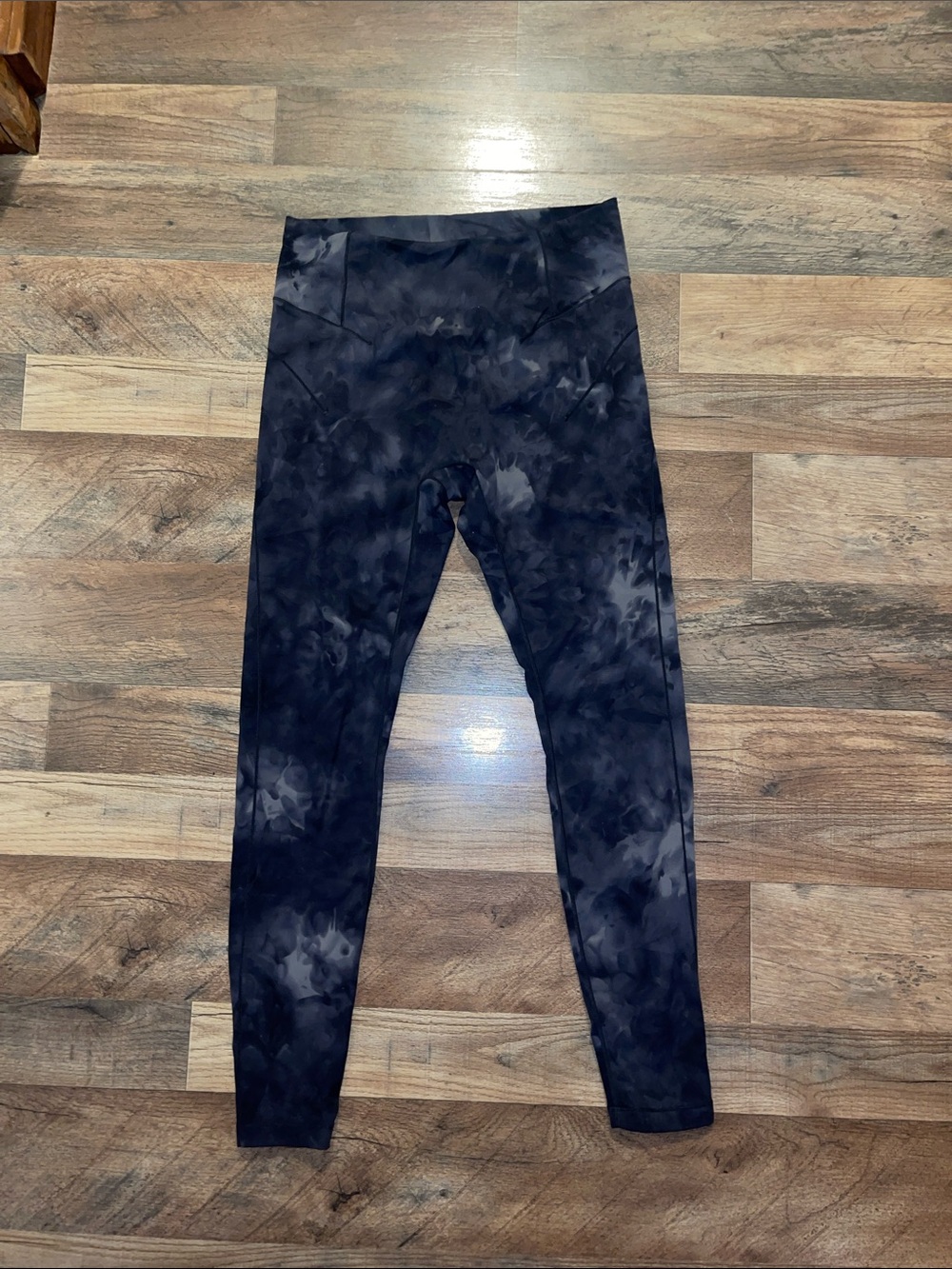 Ever Forward Black Tie-Dye High-Waist Leggings size M stretchy